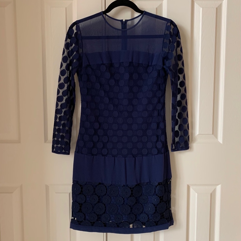 Diane von Furstenberg Navy Cocktail Dress